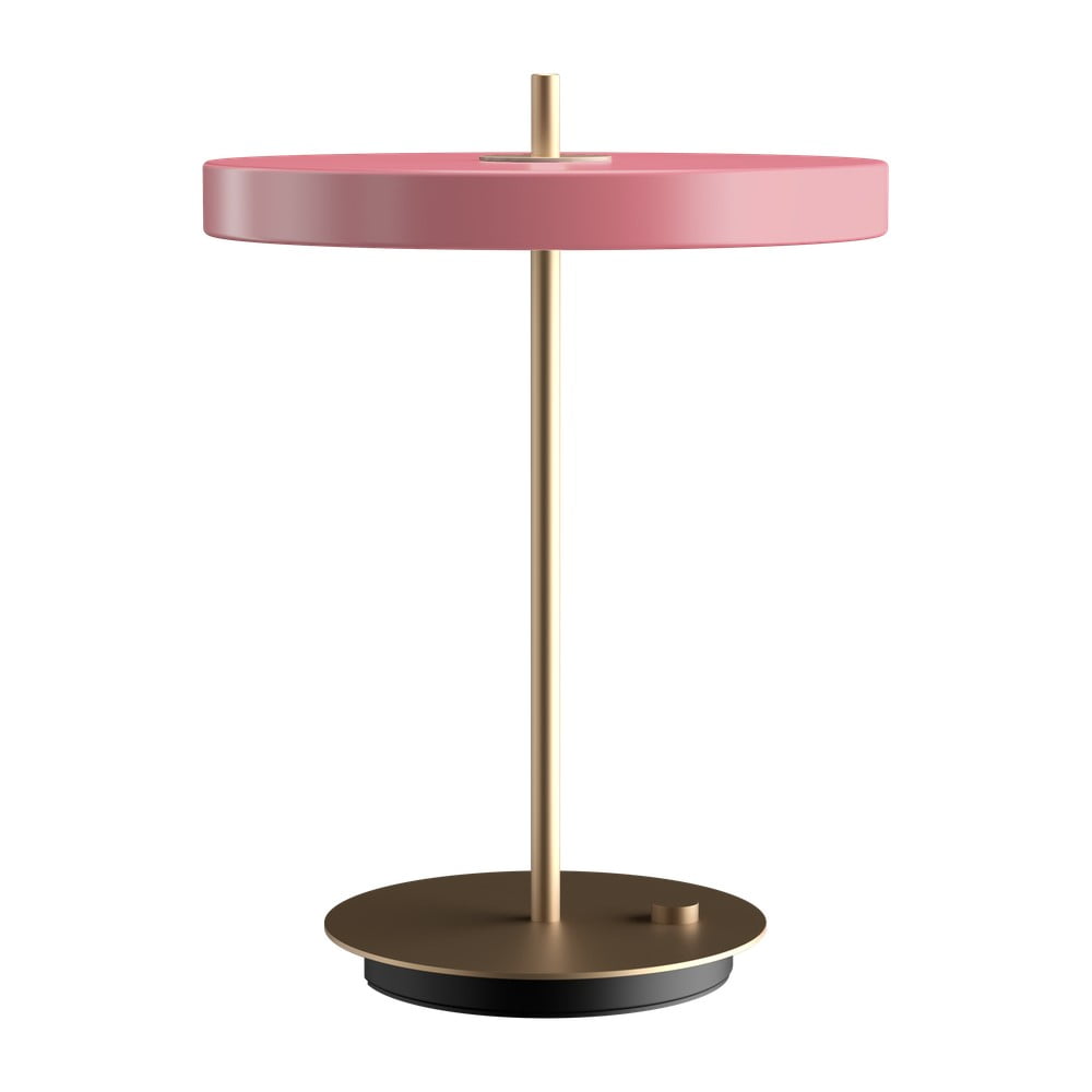 Rózsaszín LED dimmelhető asztali lámpa fém búrával (magasság 41,5 cm) Asteria Table – UMAGE