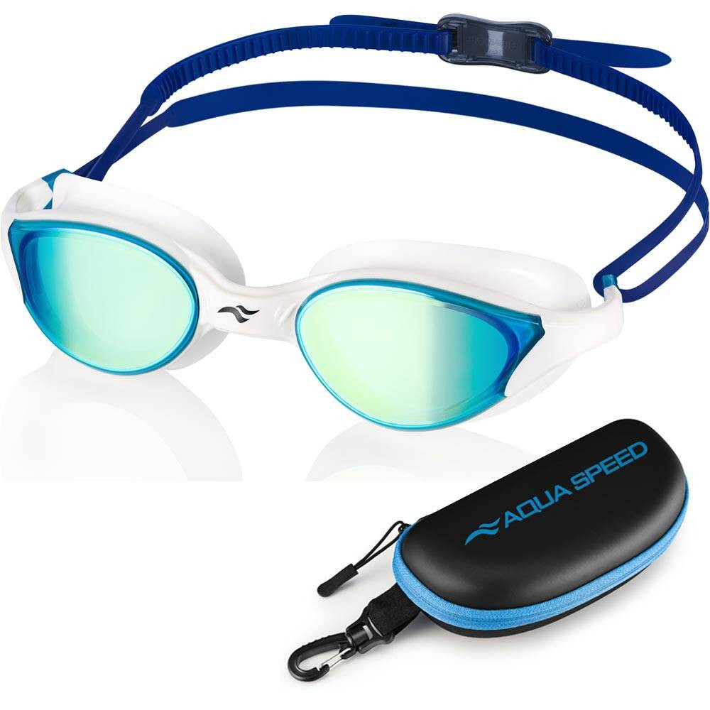 Úszószemüveg Aqua Speed Vortex Mirror  Fehér/Kék/Szivárvány Tükör
