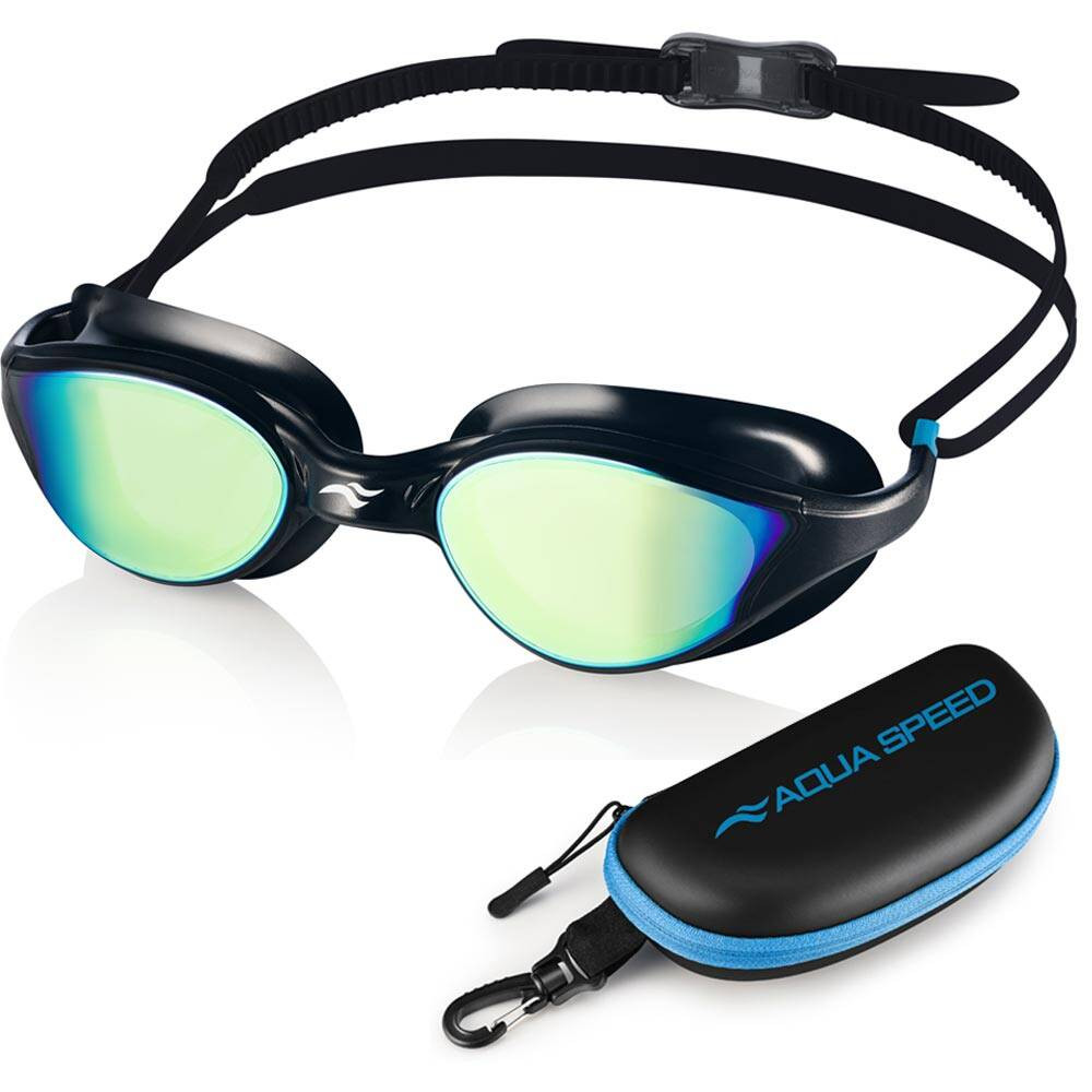 Úszószemüveg Aqua Speed Vortex Mirror  Fekete/Kék/Szivárvány tükör