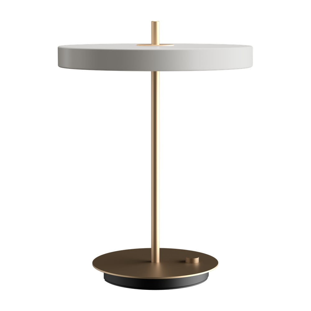 Világosszürke LED dimmelhető asztali lámpa fém búrával (magasság 41,5 cm) Asteria Table – UMAGE