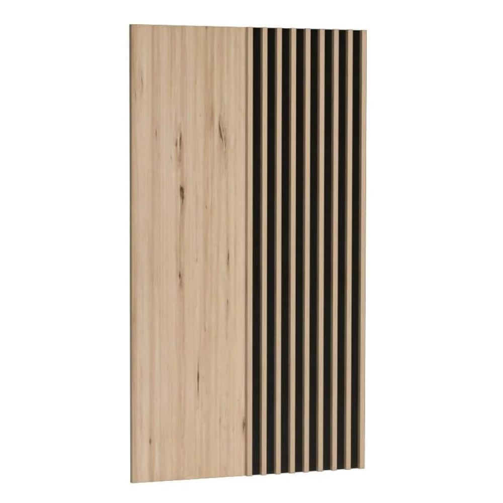 Fali panel, artisan tölgy/fekete, KOLI C-11