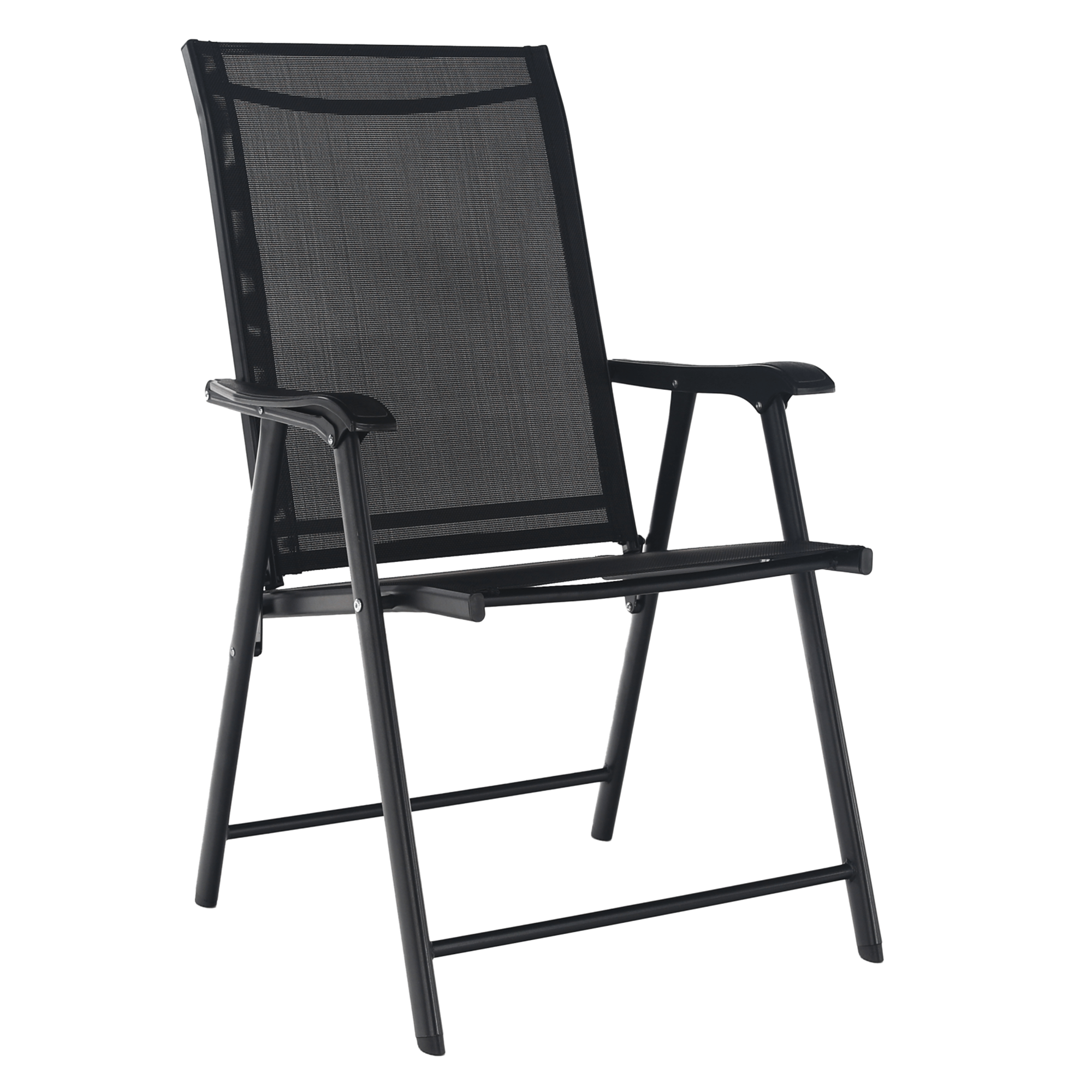 Összecsukható kerti szék, fekete, Adola