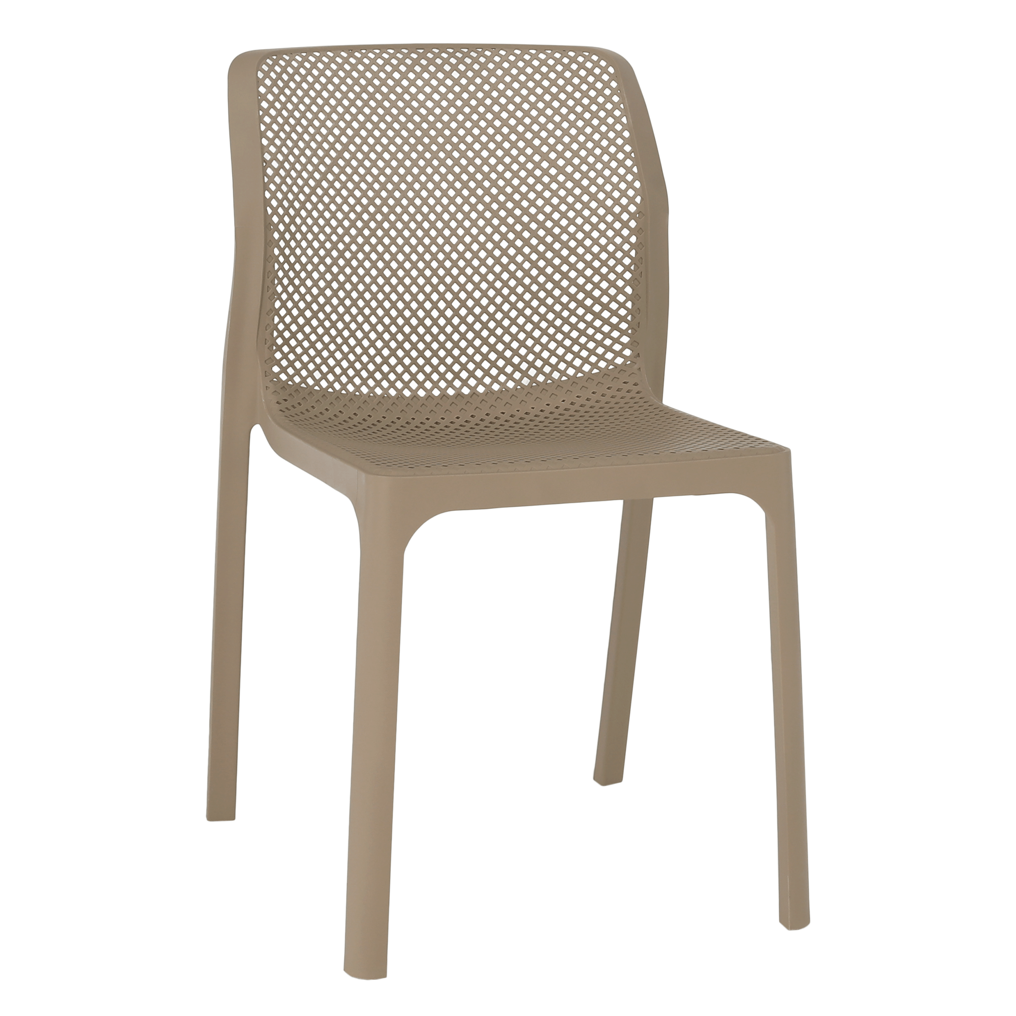 Rakásolható szék, szürkésbarna taupe/műanyag, LARKA