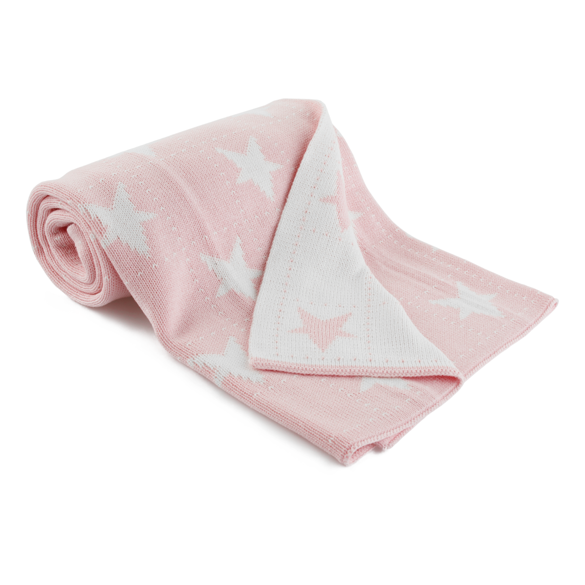 TEMPO-KONDELA ANEYO, kétoldalas pamut takaró, rózsaszín/fehér, 80x100 cm
