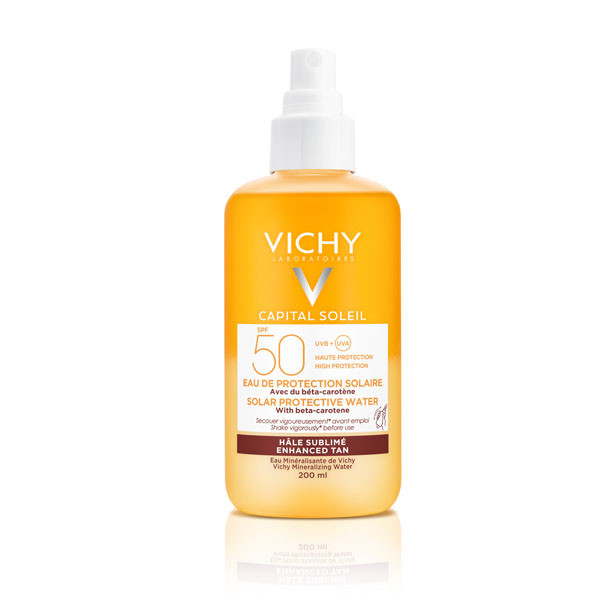 VICHY Capital Soleil Ultra könnyű napvédő spray Béta-karotinnal SPF50 (200ml)