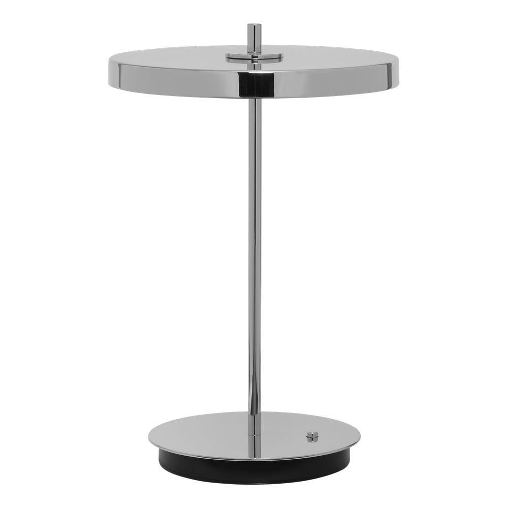Ezüstszínű LED dimmelhető asztali lámpa fém búrával (magasság 31 cm) Asteria Move – UMAGE