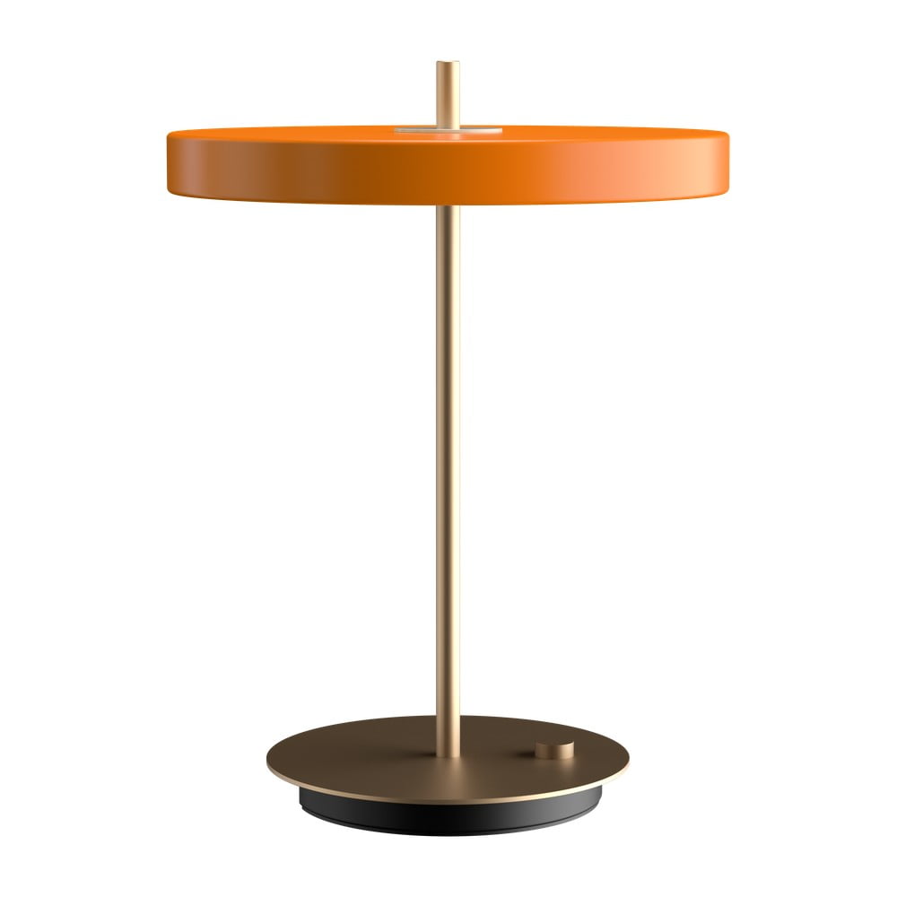 Narancssárga LED dimmelhető asztali lámpa fém búrával (magasság 41,5 cm) Asteria Table – UMAGE