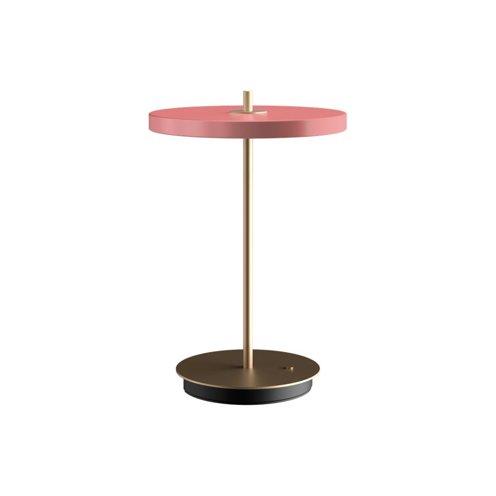 Rózsaszín LED dimmelhető asztali lámpa fém búrával (magasság 31 cm) Asteria Move – UMAGE