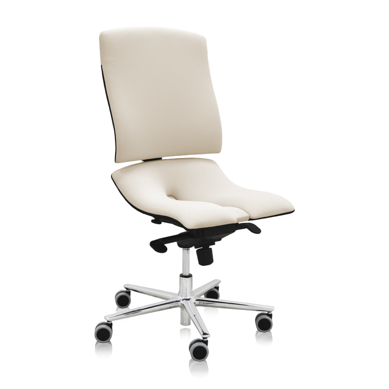 Asana Steel Standard ergonomikus irodai szék Kárpit színe: Atlantic Fehér 60063, Kartámla: kartámla nélküli