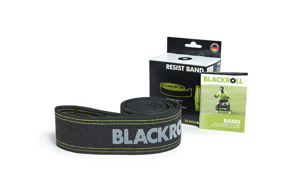 BlackRoll® Resist Band textilbe szőtt fitness gumiszalag edzéshez Szín: fekete
