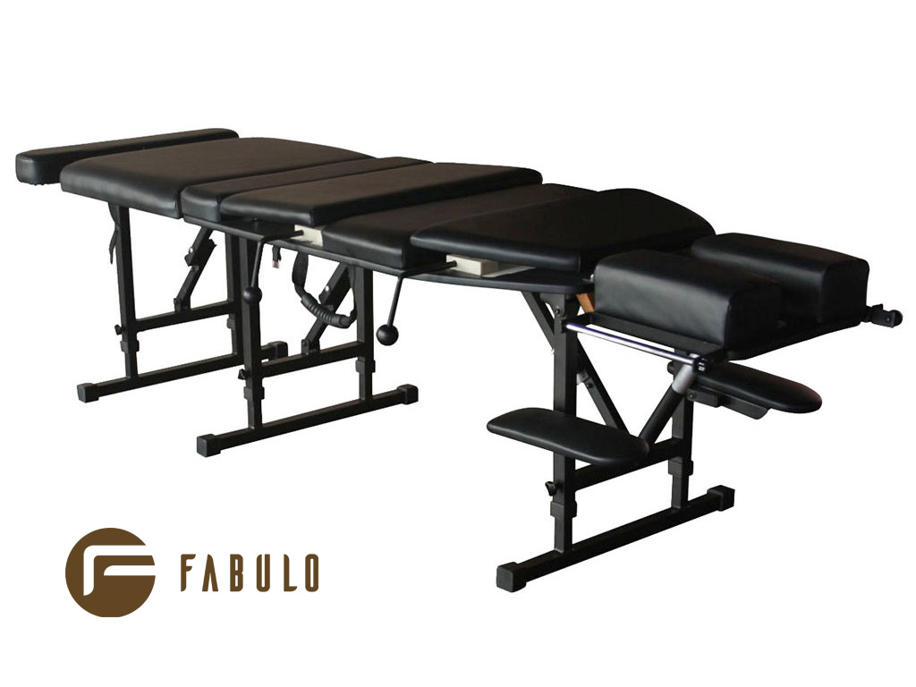 FABULO Chiro-180 hordozható manuálterápiás kezelőágy Szín: fekete