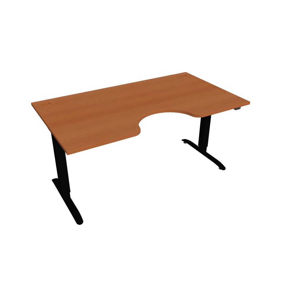 Hobis Motion Ergo elektromosan állítható magasságú íróasztal - 2 szegmensű, standard vezérléssel Szélesség: 160 cm, Szerkezet színe: fekete RAL 9005,…