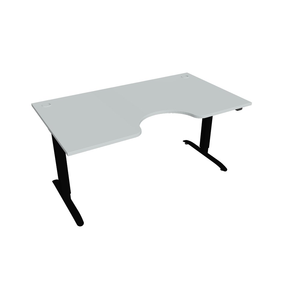 Hobis Motion Ergo elektromosan állítható magasságú íróasztal - 2 szegmensű, standard vezérléssel Szélesség: 160 cm, Szerkezet színe: fekete RAL 9005,…