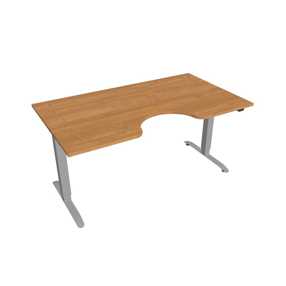 Hobis Motion Ergo elektromosan állítható magasságú íróasztal - 2 szegmensű, standard vezérléssel Szélesség: 160 cm, Szerkezet színe: szürke RAL 9006,…