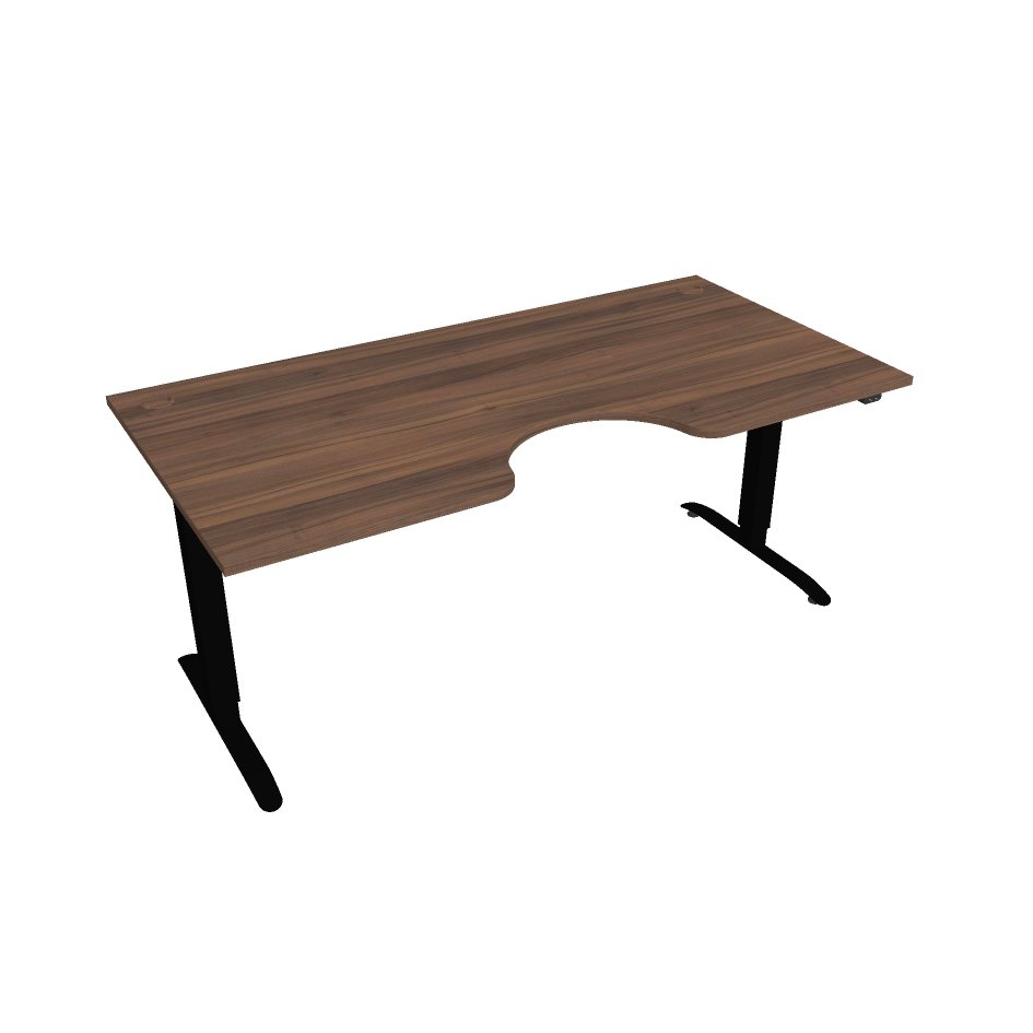 Hobis Motion Ergo elektromosan állítható magasságú íróasztal - 2 szegmensű, standard vezérléssel Szélesség: 180 cm, Szerkezet színe: fekete RAL 9005,…