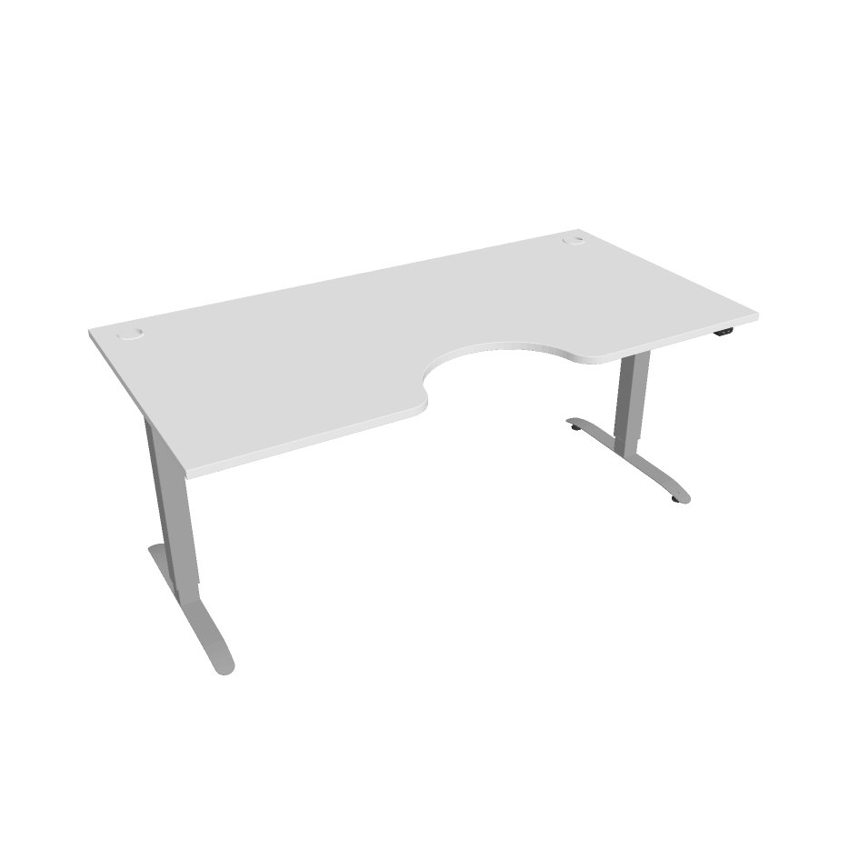 Hobis Motion Ergo elektromosan állítható magasságú íróasztal - 2 szegmensű, standard vezérléssel Szélesség: 180 cm, Szerkezet színe: szürke RAL 9006,…