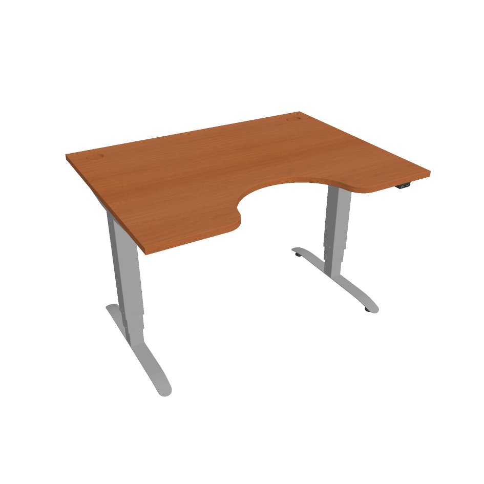 Hobis Motion Ergo elektromosan állítható magasságú íróasztal - 3 szegmensű, standard vezérléssel Szélesség: 120 cm, Szerkezet színe: szürke RAL 9006,…