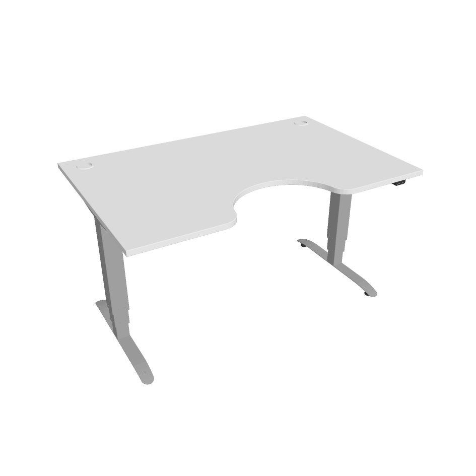 Hobis Motion Ergo elektromosan állítható magasságú íróasztal - 3 szegmensű, standard vezérléssel Szélesség: 140 cm, Szerkezet színe: szürke RAL 9006,…