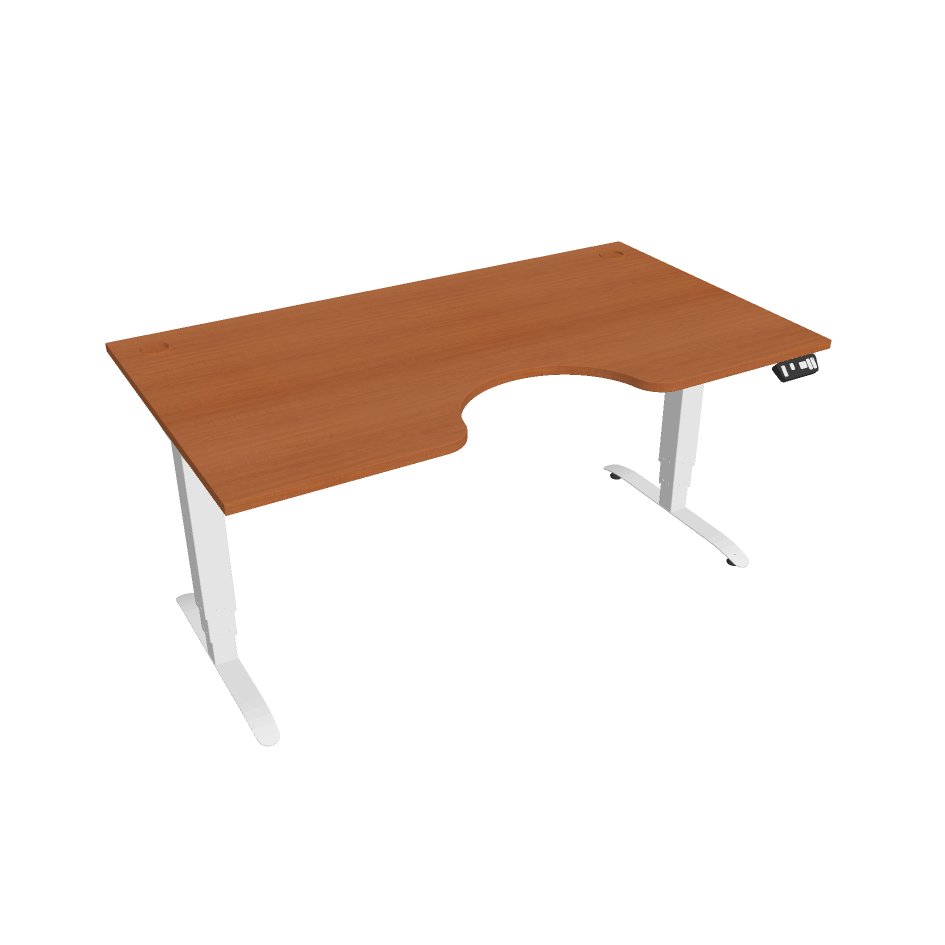 Hobis Motion Ergo elektromosan állítható magasságú íróasztal - 3M szegmensű, memória vezérléssel Szélesség: 160 cm, Szerkezet színe: fehér RAL 9016, …