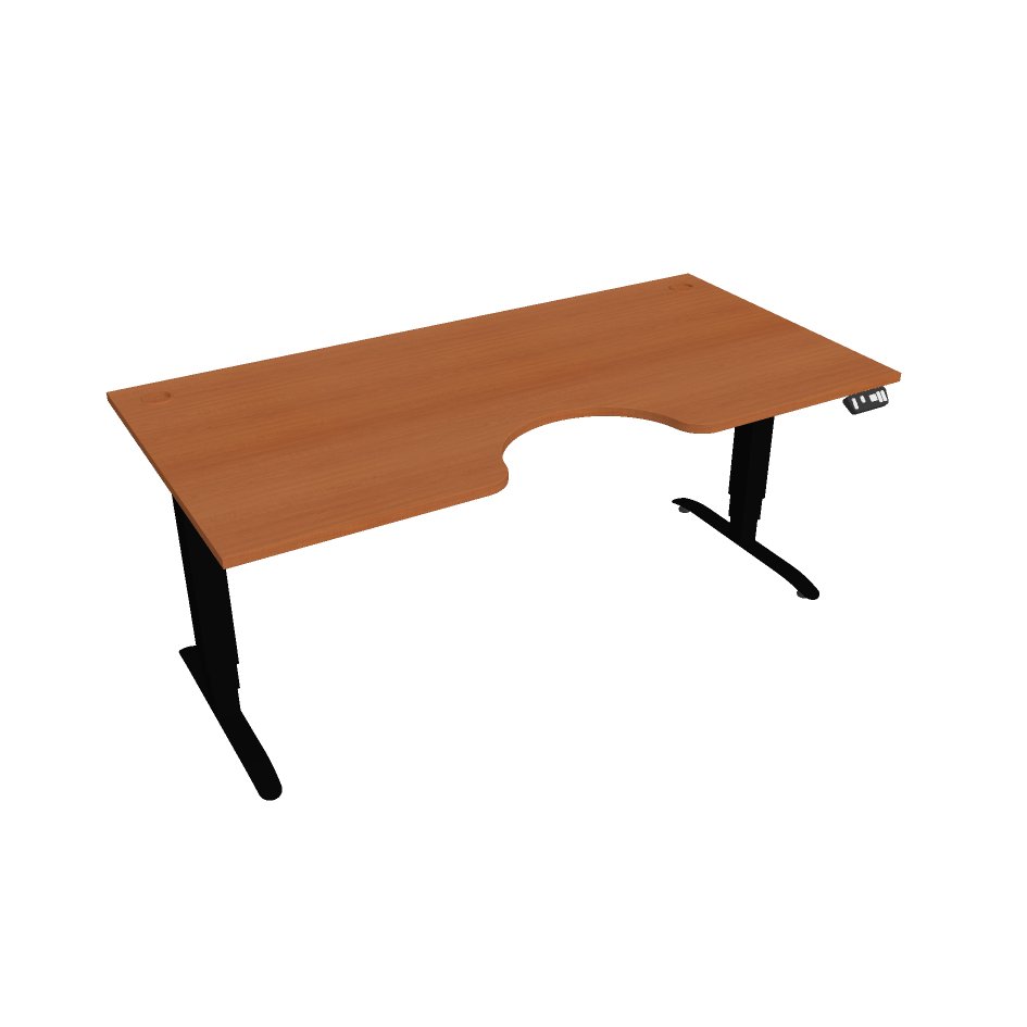 Hobis Motion Ergo elektromosan állítható magasságú íróasztal - 3M szegmensű, memória vezérléssel Szélesség: 180 cm, Szerkezet színe: fekete RAL 9005,…