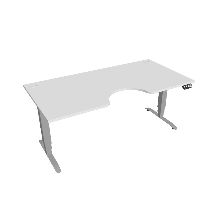Hobis Motion Ergo elektromosan állítható magasságú íróasztal - 3M szegmensű, memória vezérléssel Szélesség: 180 cm, Szerkezet színe: szürke RAL 9006,…