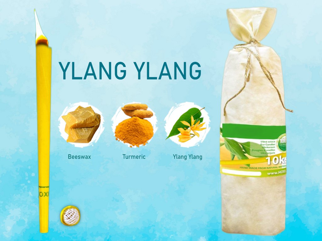 HOXI fülgyertyák - Ylang Ylang