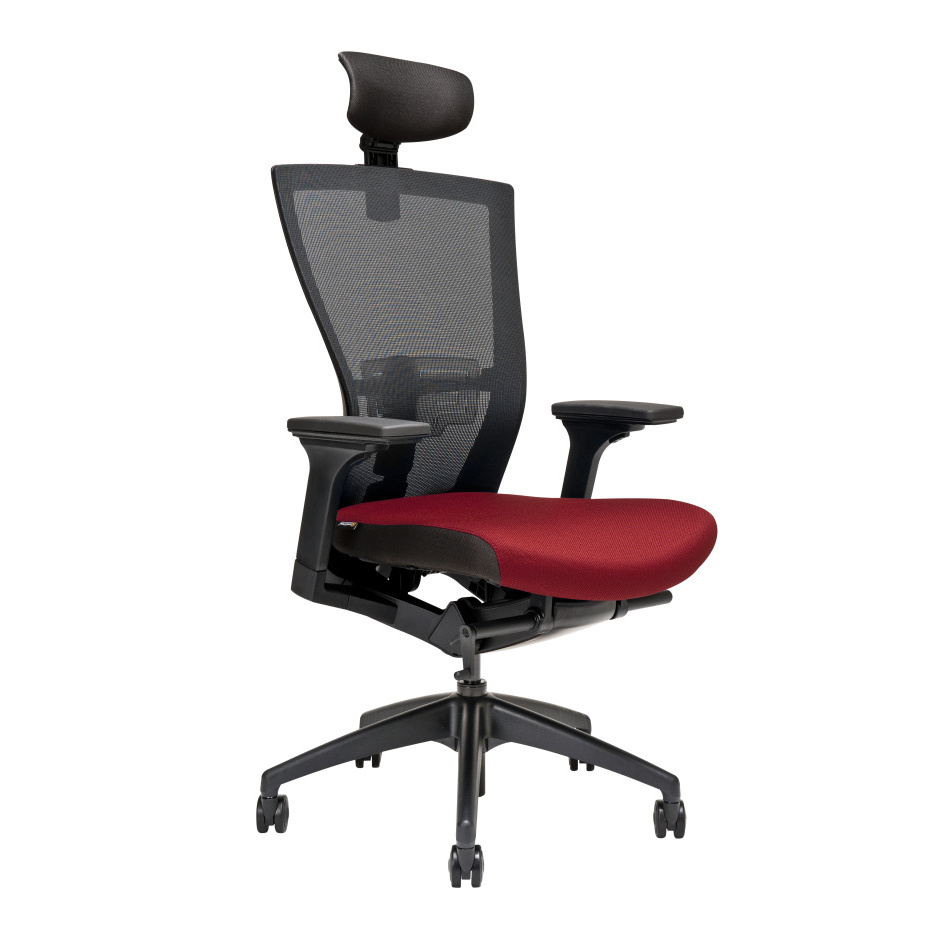 OfficePro Merens ergonomikus irodai szék Szín: piros, Fejtámla: fejtámlával együtt