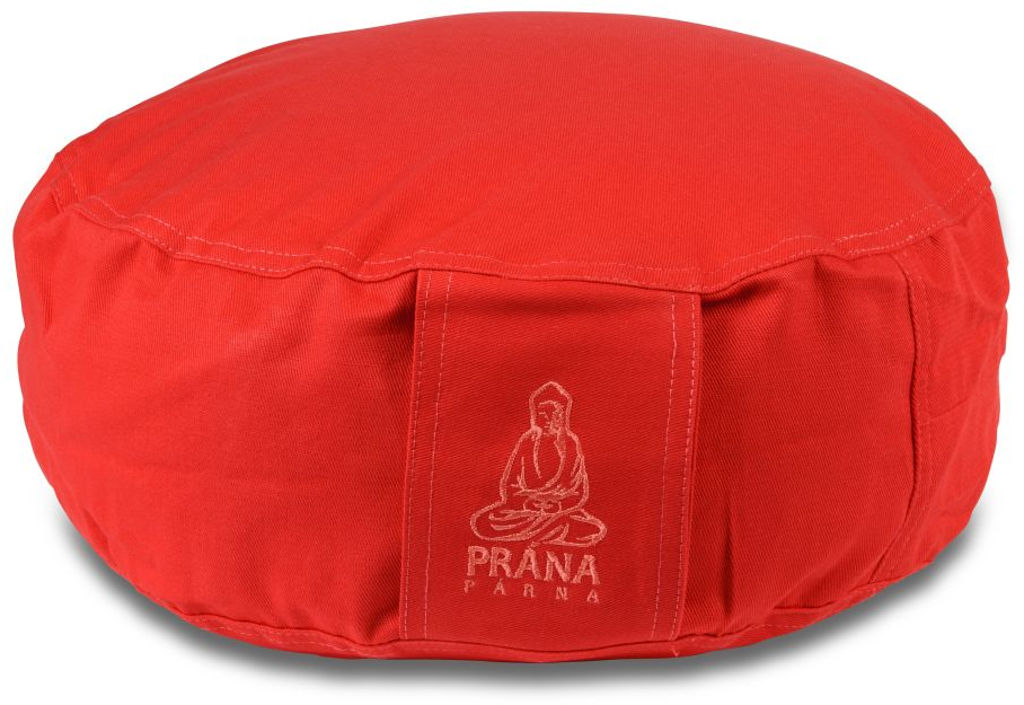 Prána párna PRÁNA meditációs ülőpárna huzattal - piros