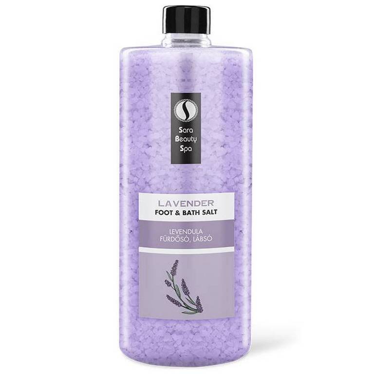 SARA BEAUTY SPA relaxáló fürdő- és lábáztató só – Levendula Kiszerelés: 1320 g