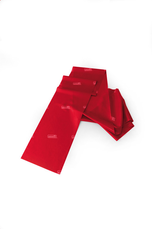 SISSEL® Fitband erősítő fitness gumiszalag edzéshez Szín: piros, Méret: 14,5 cm x 5 m