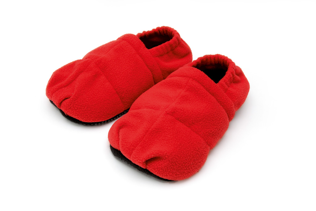 SISSEL® Linum Relax Comfort melegítő papucs Szín: piros, Méret: S/M (36-40)