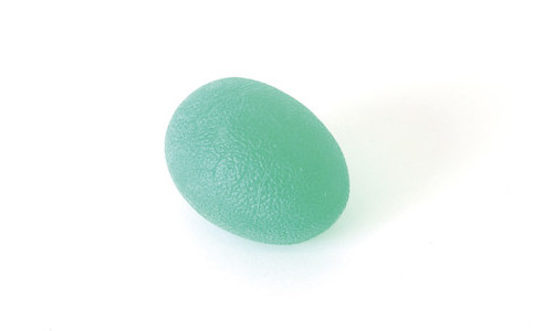 SISSEL® PRESS EGG rehabilitációs tojás a kéz és ujjak erősítésre Szín: zöld (erős ellenállás)