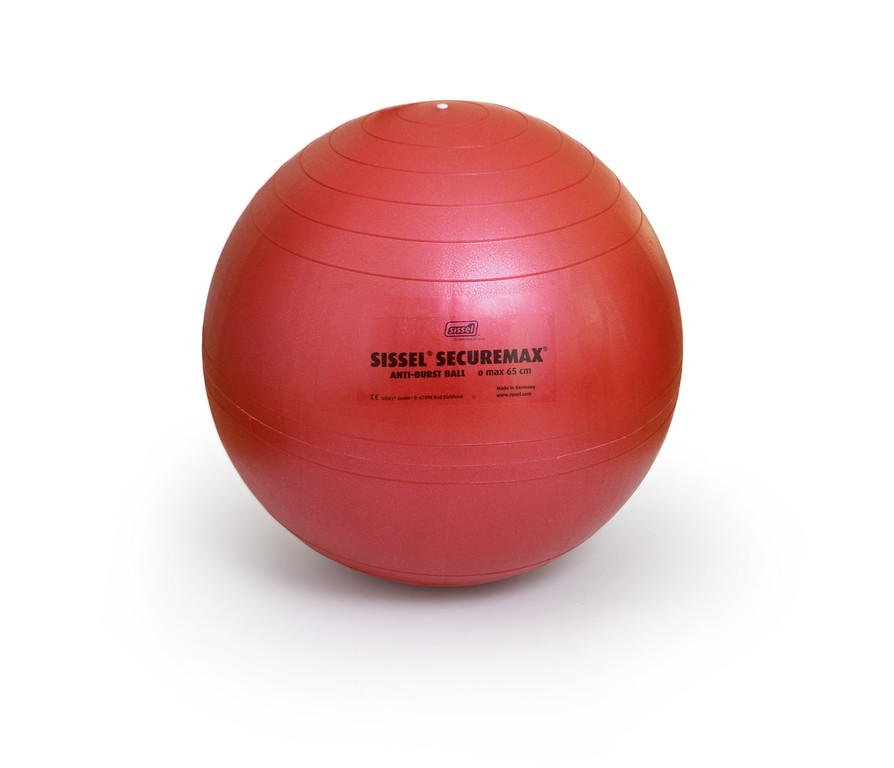 SISSEL® Securemax Ball durranásmentes gimnasztikai labda - Ø 65 cm Szín: piros