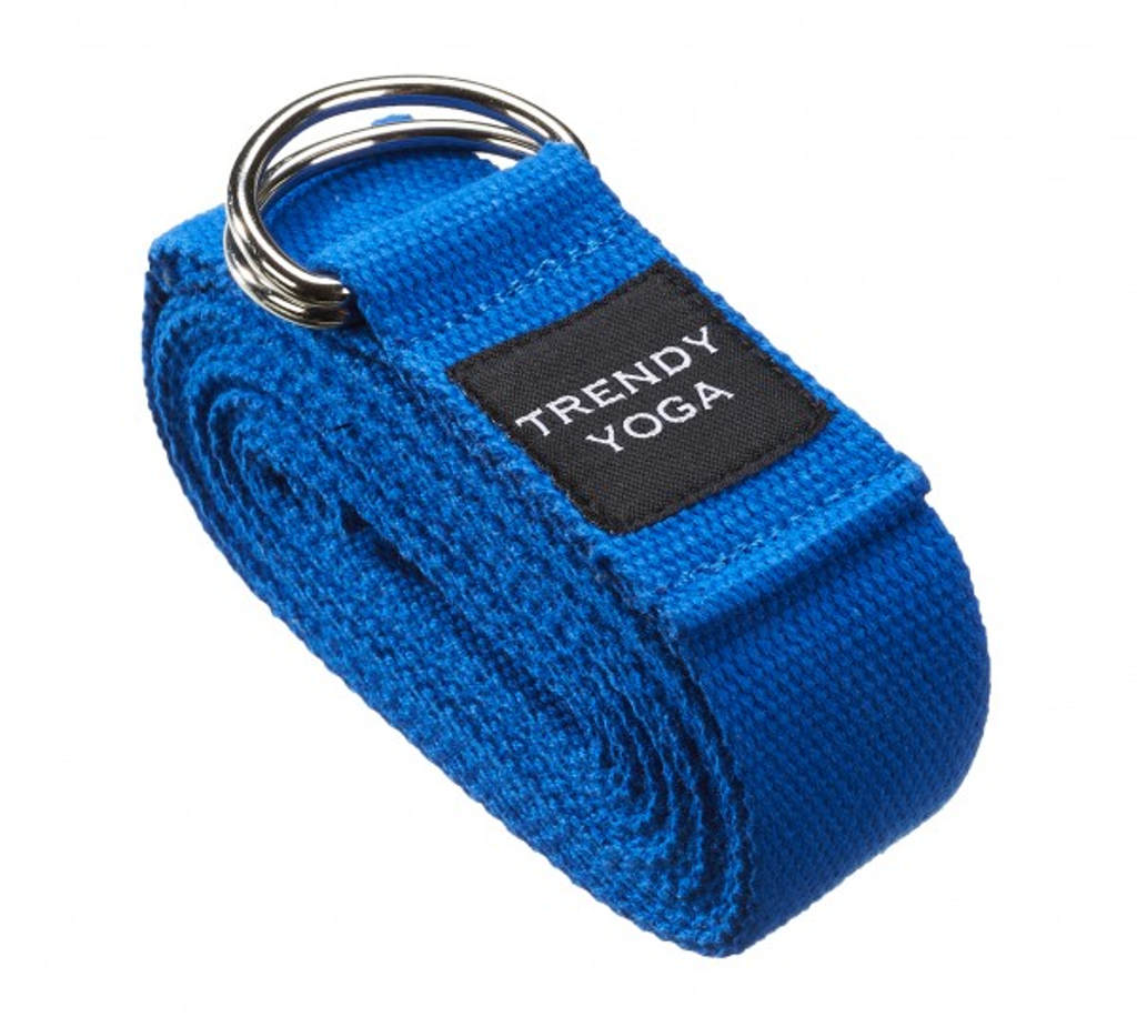 Trendy Yoga Belt jógaheveder fém csattal Szín: kék