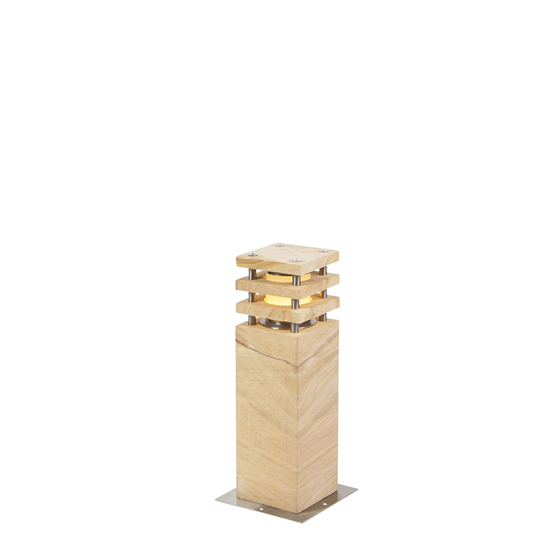 Modern álló kültéri lámpa homokkő 40 cm - morcos