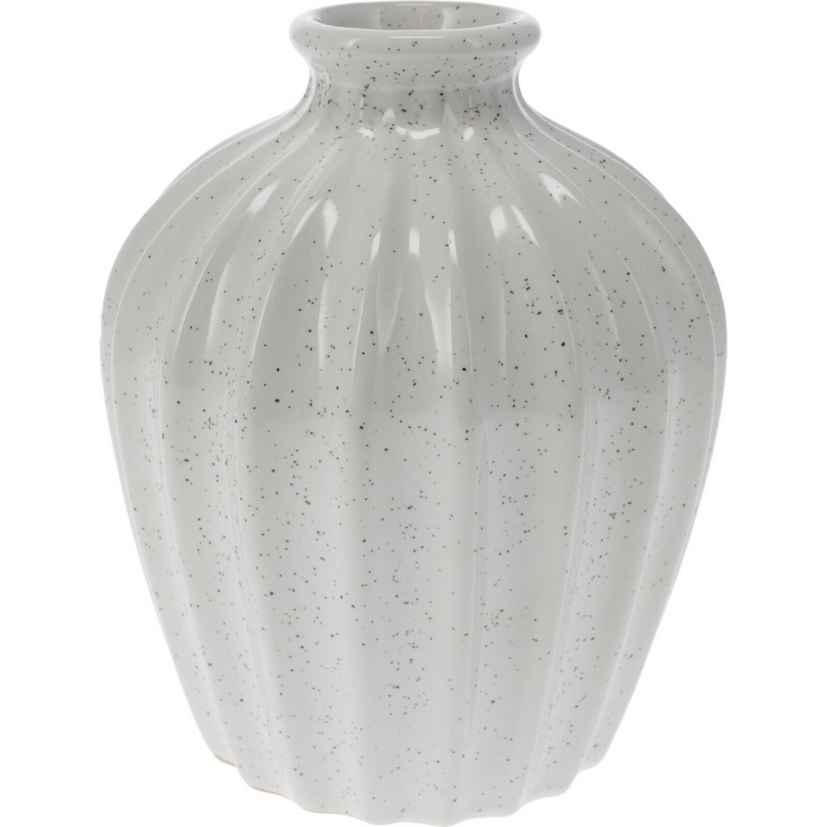 Sevila porcelán váza, 11,5 x 15 cm, fehér 