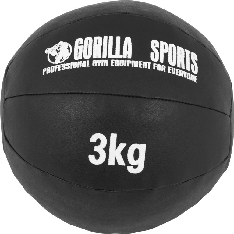 Gorilla Sports Medicinlabda  3 kg fekete