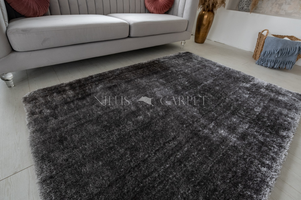 Crystal Luxury Shaggy (Gray) szőnyeg csúszásgátlóval 40x70cm Szürke