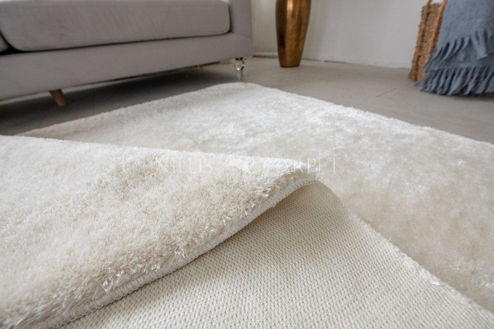 Crystal Luxury Shaggy (White) szőnyeg csúszásgátlóval 120x170cm Fehér