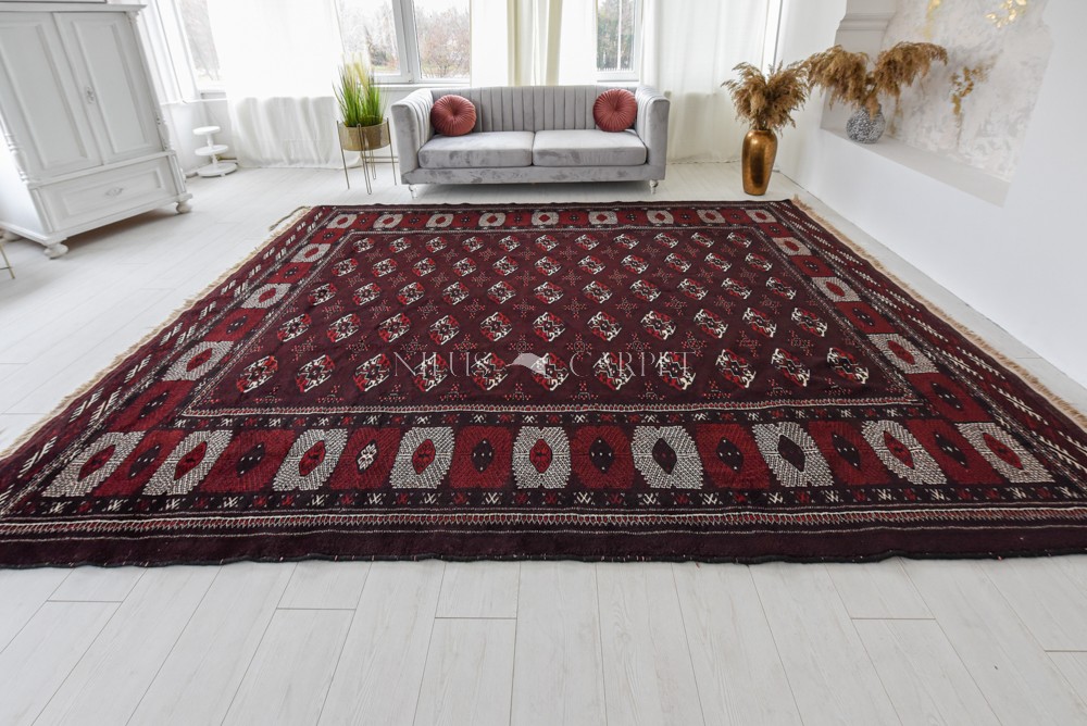 Kézi csomózású perzsa szőnyeg Türkmen 300x400cm