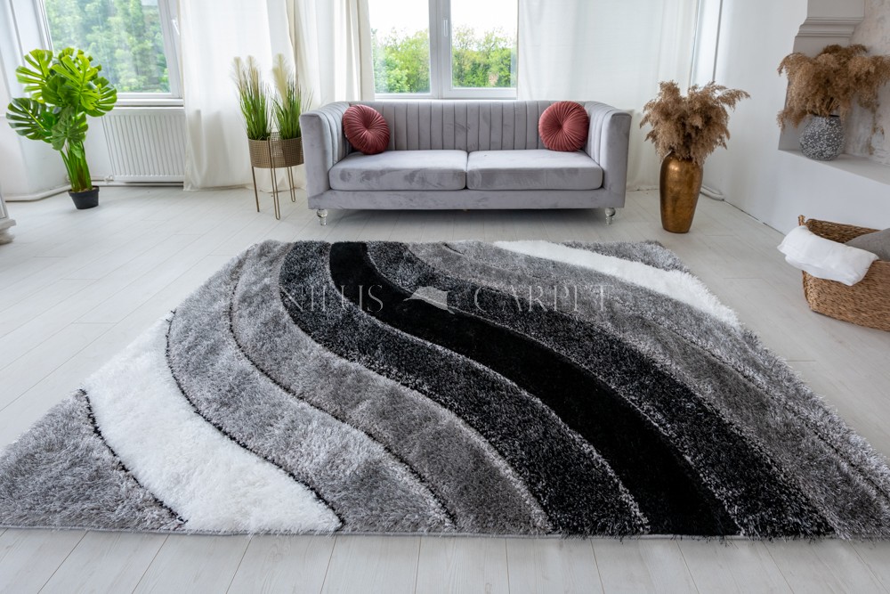 Pure Luxury 3d Morocco Gray white szőnyeg 60x110cm