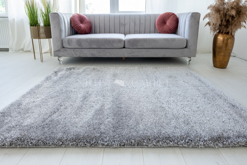 Pure Luxury Light gray (világos szürke) shaggy szőnyeg 60x110cm