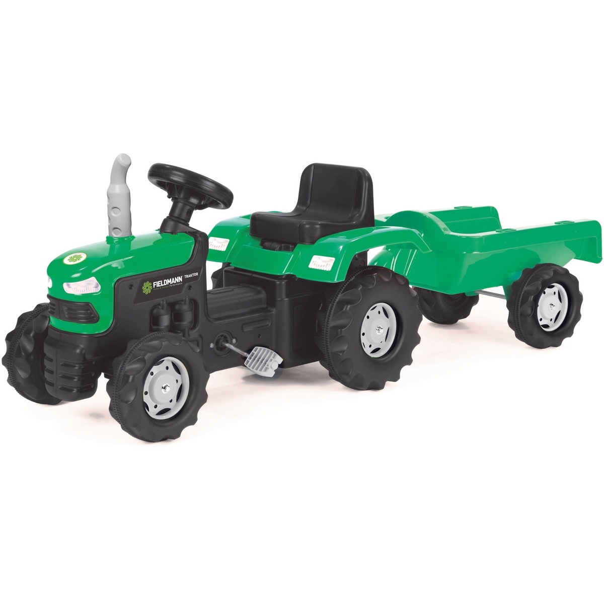 Buddy Toys BPT 1013 pedálos traktor pótkocsivalFieldmann, zöld