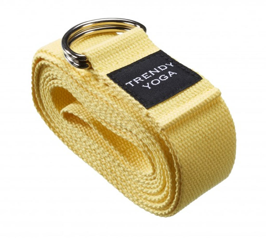 Trendy Yoga Belt jógaheveder fém csattal Szín: sárga