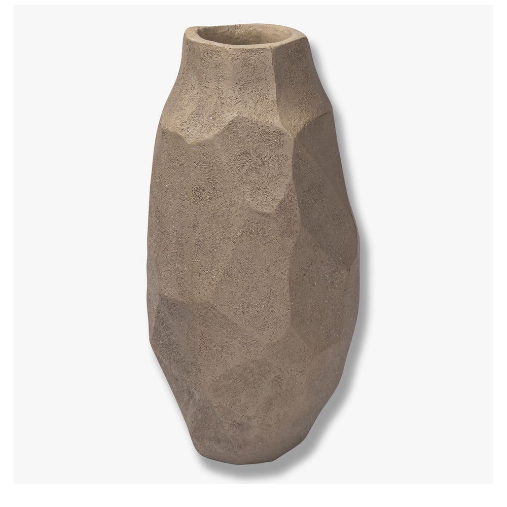 Bézs poligyanta váza (magasság 18 cm) Nuki – Mette Ditmer Denmark