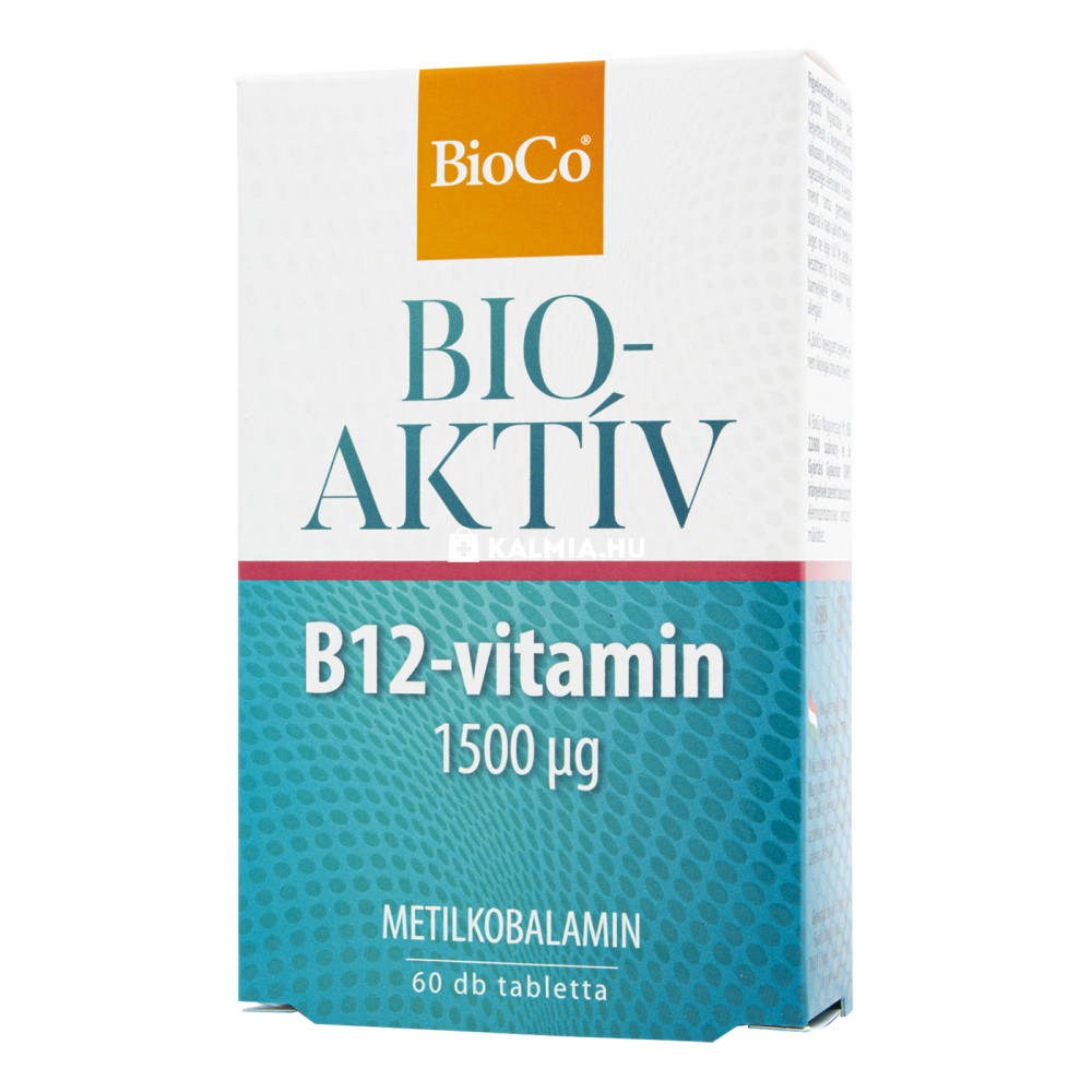 BioCo Bioaktív B12-vitamin 1500 mcg tabletta 60 db