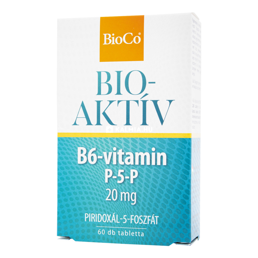 BioCo Bioaktív B6-vitamin P-5-P 20 mg tabletta 60 db