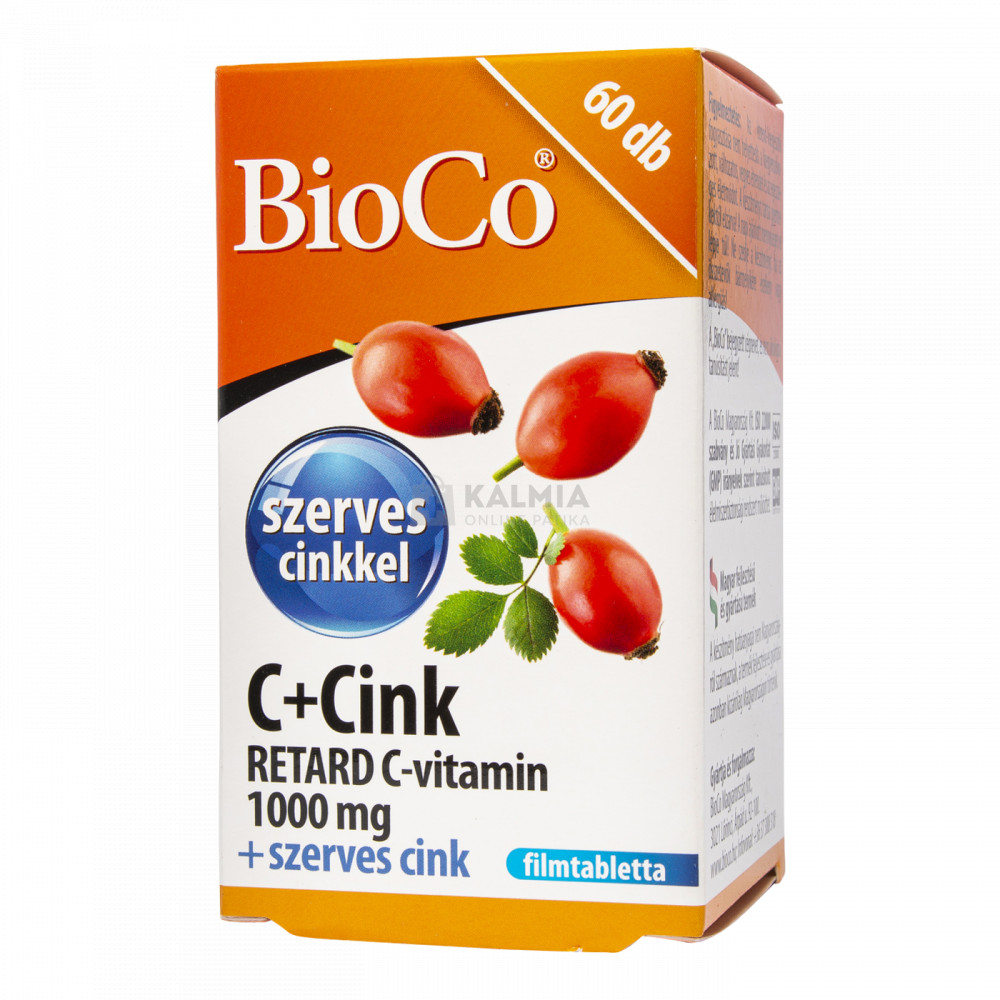 BioCo C+Cink retard C-vitamin 1000 mg filmtabletta 60 db
