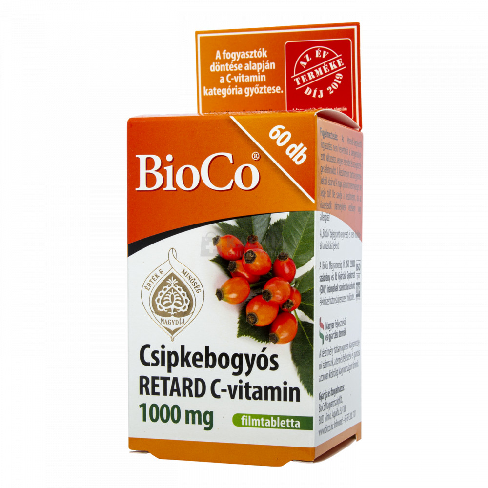 BioCo Csipkebogyós Retard C-vitamin tabletta 1000 mg 60 db