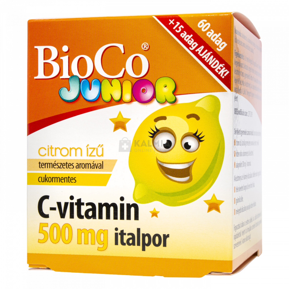 BioCo Junior C-Vitamin 500 mg italpor 75 db